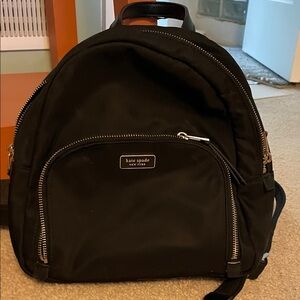 Kate Spade Black Nylon Backpack
